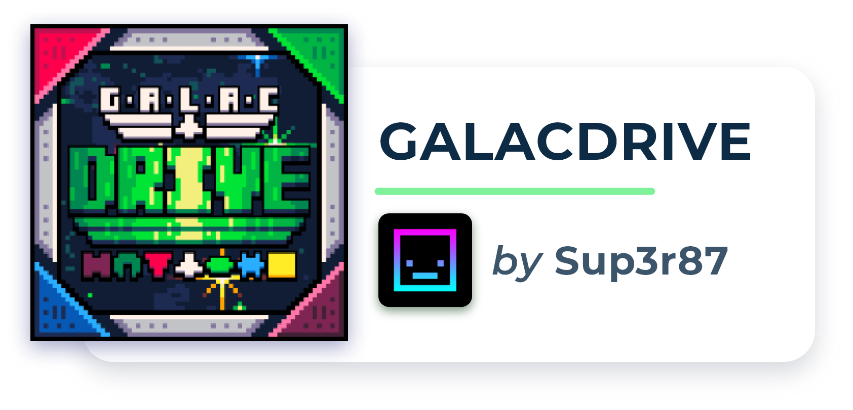 GALACDRIVE Game Card